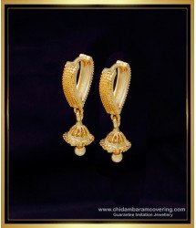 ERG2071 - Gold Plated Small Gold Earrings Designs for Daily Use