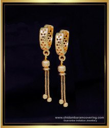 ERG2074 - Beautiful Gold Design Bali Earrings Design for Girls