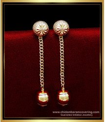 ERG2077 - Trendy Light Weight Gold Earrings Designs for Daily Use