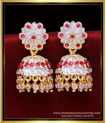 ERG2096 - Bridal Gold Big Jimikki Impon Earrings Online Shopping