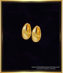 ERG2099 - Cute Simple Small Round Gold Bali Designs for Daily Use