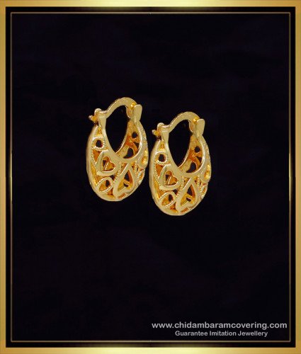 ERG2106 - Elegant 1 Gram Gold Bali Simple Office Wear Earrings