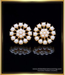 ERG2113 - Beautiful Flower Design Pearl Stud Earrings for Women