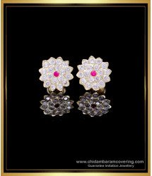 ERG2139 - Traditional Impon Jewellery Daily Wear Stud Earrings