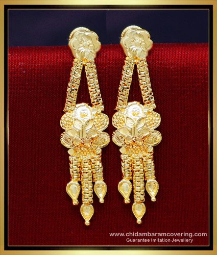 ERG2179 - Gold Earrings Design Daily Use Earrings for Women