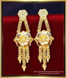 ERG2181 - Traditional Yellow Gold Artificial Earrings for Daily Use