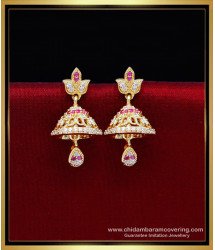 ERG2203 - Attractive American Diamond Jhumka Earrings for Women