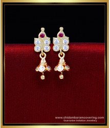 ERG2217 - Traditional Light Weight Earrings Gold Design for Girl