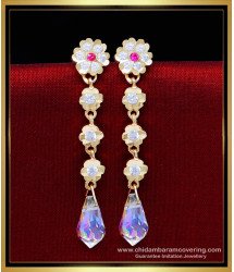 ERG2223 - Modern Impon Stone Titanic Crystal Drop Earrings