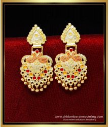 ERG2232 - South Indian Jewellery 2 Gram Gold Earrings for Women