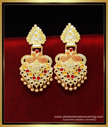 ERG2232 - South Indian Jewellery 2 Gram Gold Earrings for Women