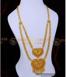 HRM1022 - Latest Covering Double Line Haram Designs Gold New Model