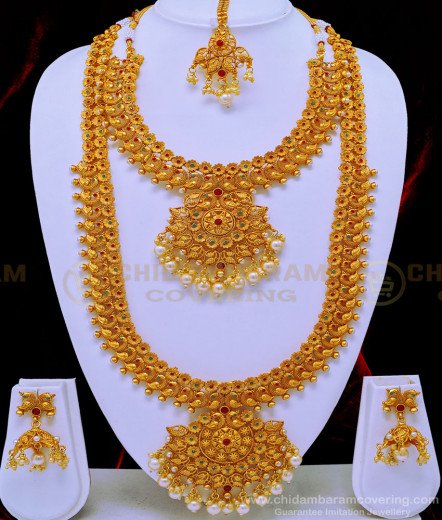 Buy Elegant Malayali Bridal Jewellery One Gram Gold One Year Guarantee ...