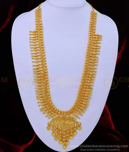 Buy Traditional Gold Design Kerala Mango Haram Wedding Kerala Jewellery ...
