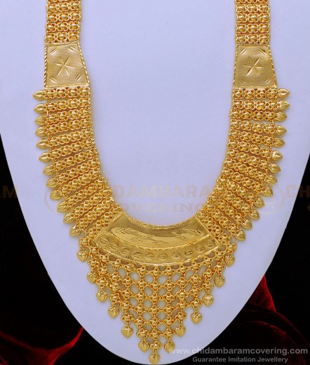 Buy Latest Design Mango Mala Long Haram One Gram Gold Bridal Jewellery ...