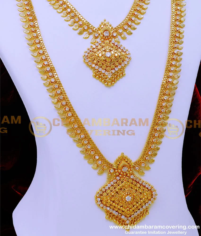 White stone haram sales in gold