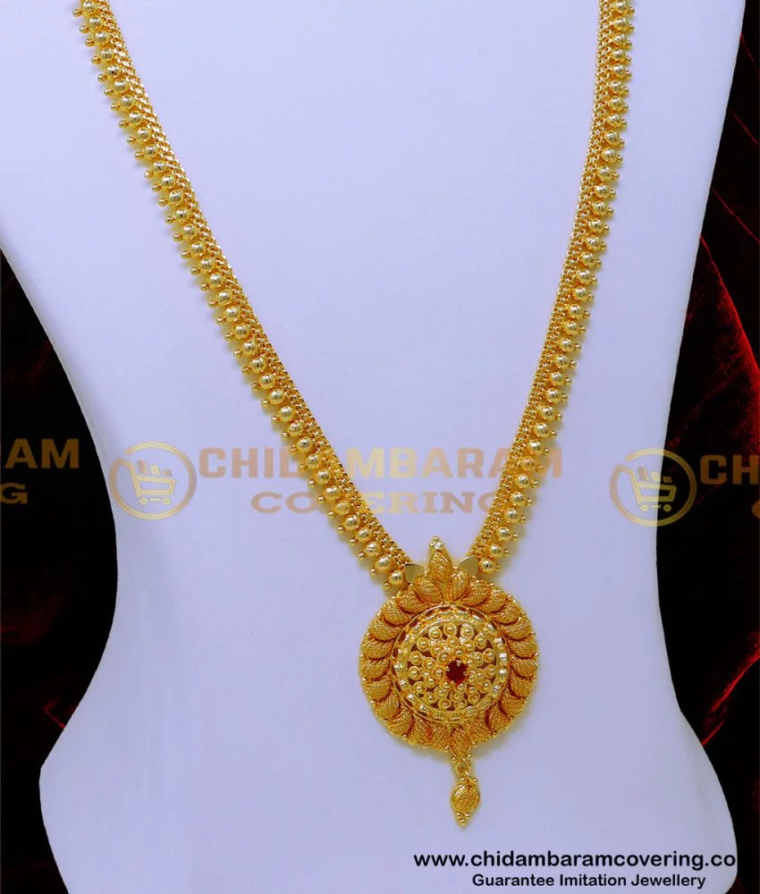 Buy Wedding Stone Haram Designs 1 Gram Gold Plated Jewellery