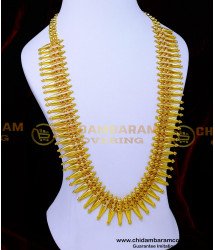 HRM979 - Gold Plated Kerala Mullai Haram Designs for Women
