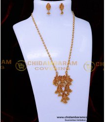 HRM1031 - Unique Long Necklace Model Antique 1 Gram Gold Jewellery