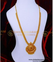 HRM1070 - Traditional South Indian Long Necklace Design Online