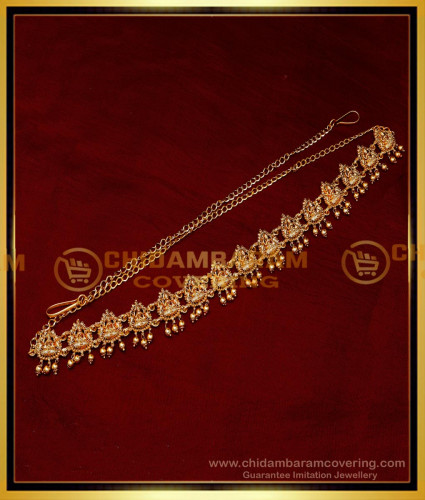 HIP019 - Temple Jewellery Lakshmi Design Waist Chain for Saree