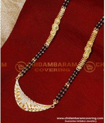 BBM1095 - Latest Gold Plated Mangalsutra Designs Diamond Pendant