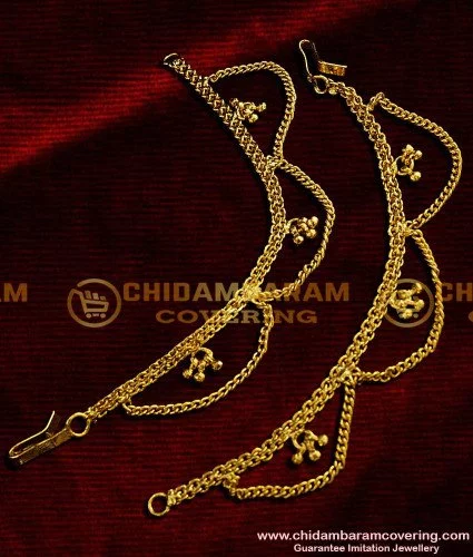 Earring side sales chain gold