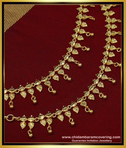 Buy Bridal Wear Gold Matilu Design 3 Line One Gram Gold Side Mattal for ...