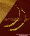 MAT86 - Beautiful Leaf Design Forming Gold Ear Chain Gold Mattal Design 