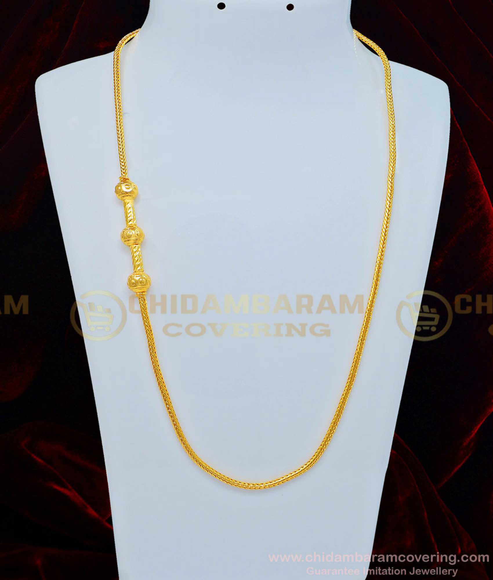 Buy One Gram Gold Plated Daily Wear Gold Balls Plain Mugappu Thali ...