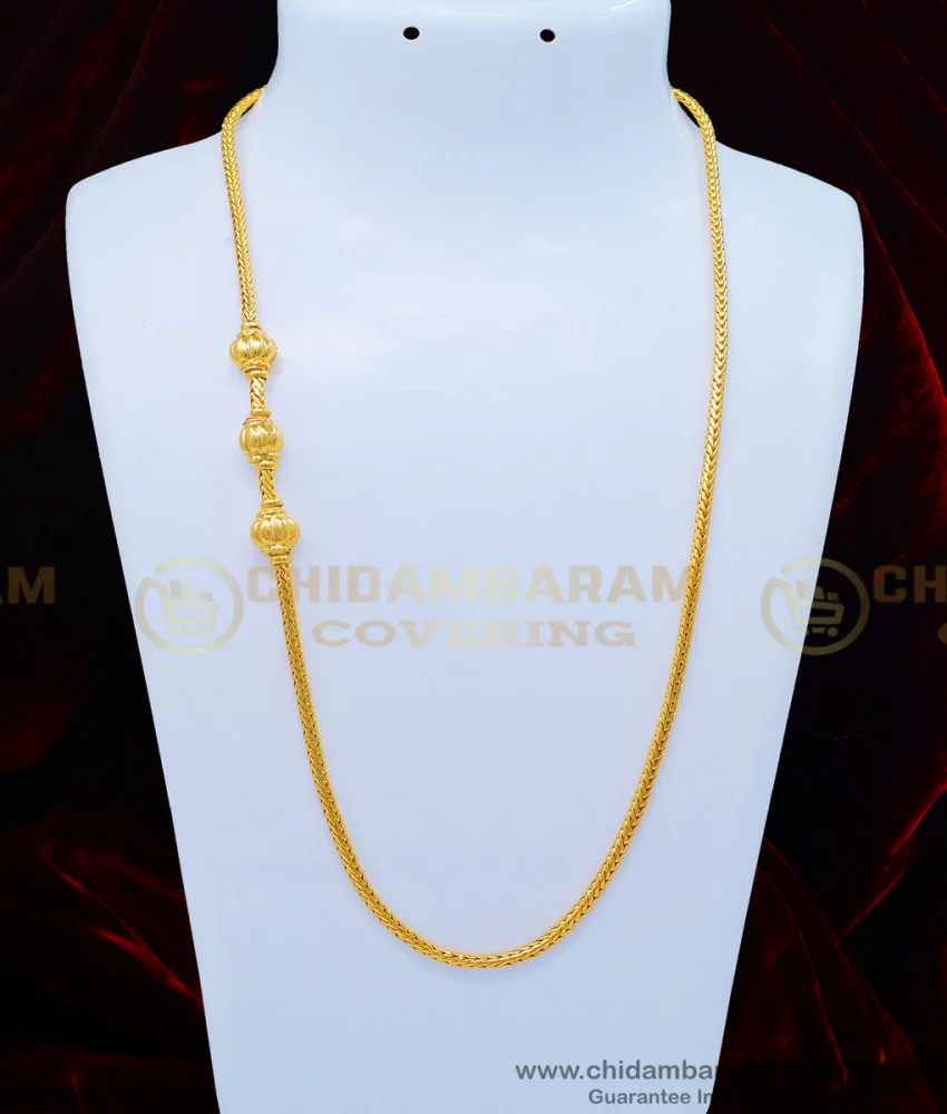 Buy Trendy Gold Designs Without Stone Mugappu Chain Buy Online Shopping