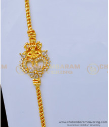 MCHN415 - New Gold Design Lakshmi Mugappu with Thali Chain One Gram Jewellery for Daily Use 