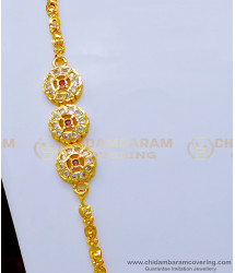 MCHN428 - Latest Impon Stone Mugappu with New Model 24 Inches Chain for Women 