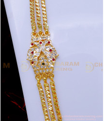 MCHN562 - Trendy Three Line Mugappu Chain Original Impon Jewellery