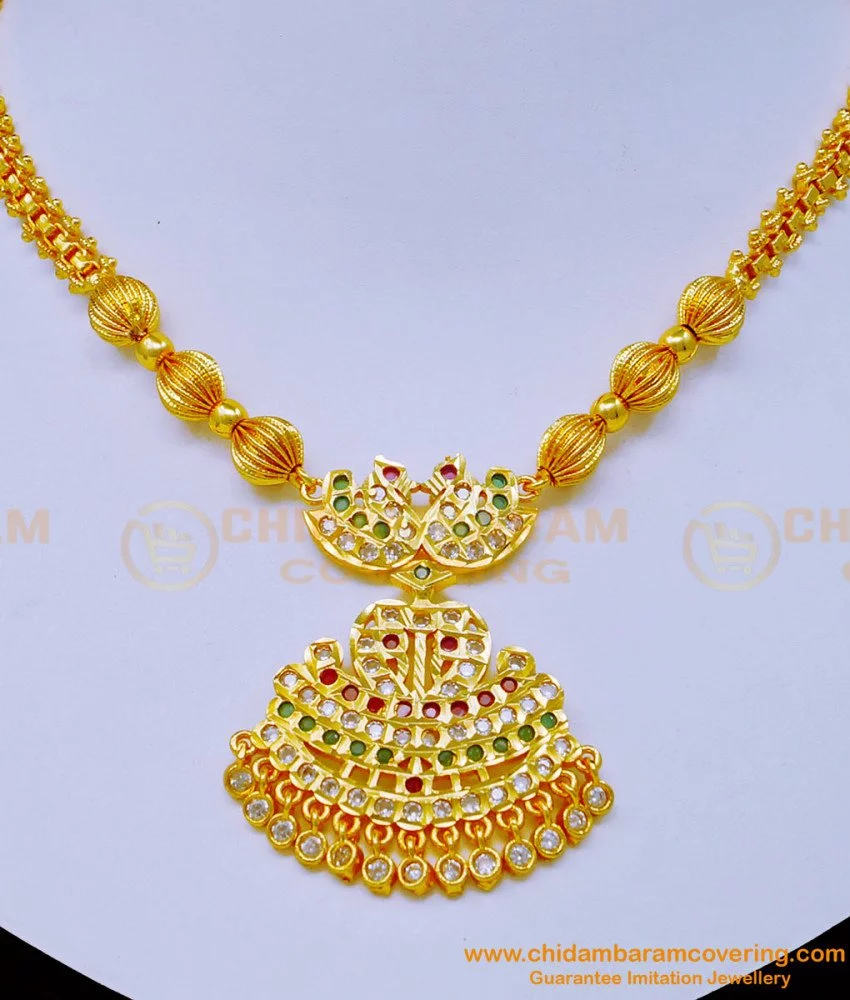 Gold deals jigani necklace