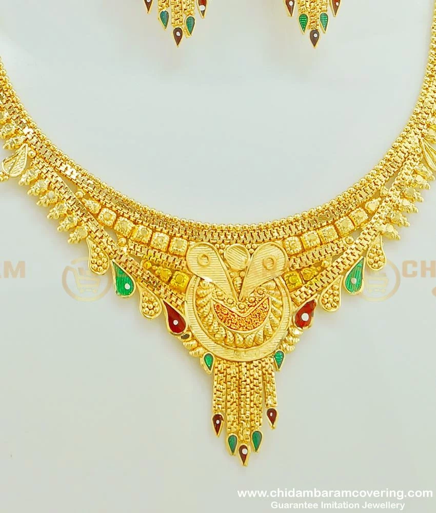 2gm gold shop plated jewellery