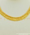 NLC393 - Indian Bridal Jewellery Unique Design Pure Gold Plated Plain Necklace At Low Price Online 