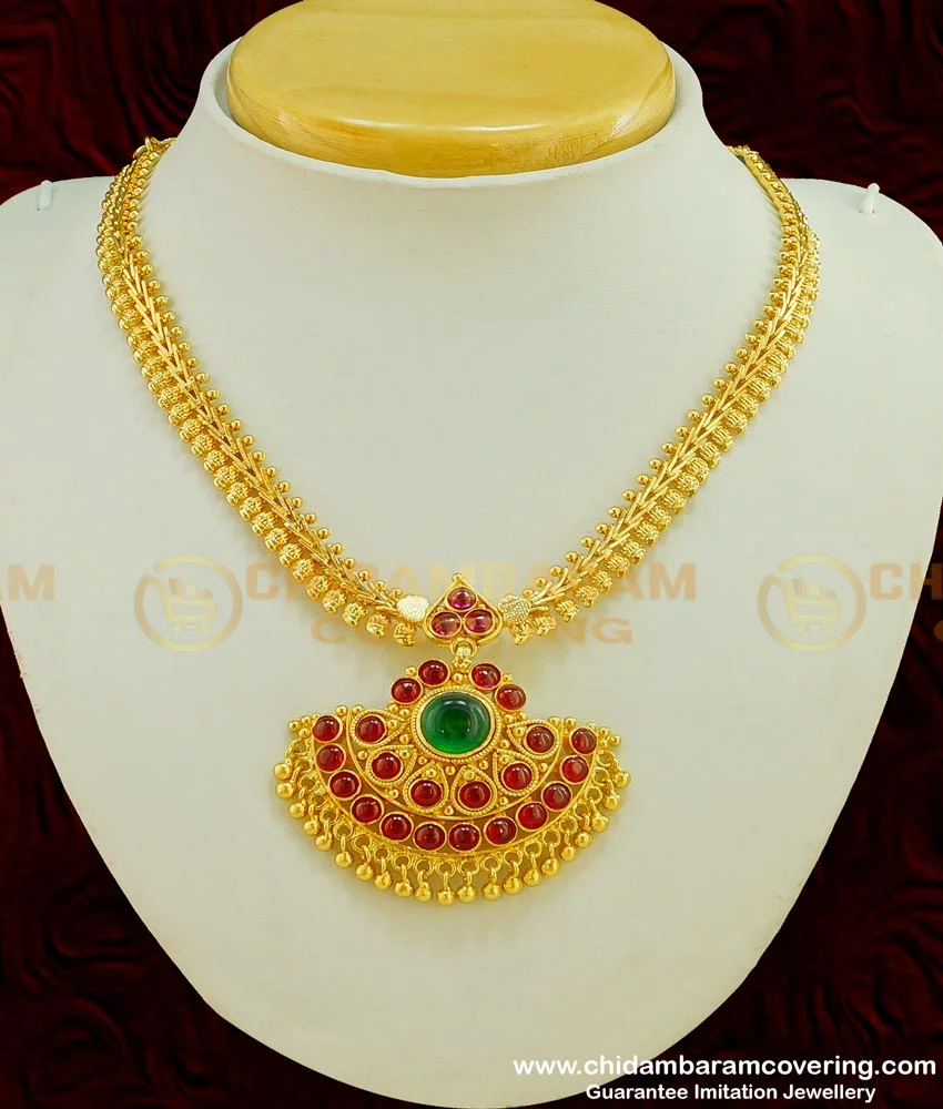 Buy Real Gold Design Bridal Wear First Quality Attractive Impon Ruby 