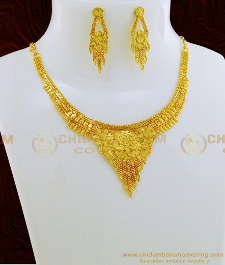 Buy Attractive Gold Plated Gold Beads 3 Layered Necklace Gold Design ...