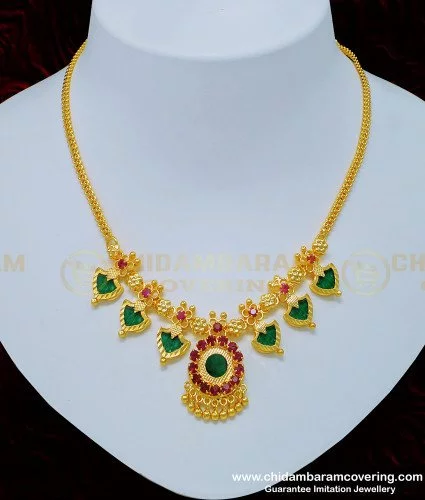 Buy Latest Bridal Wear Yellow Gold Diamond Necklace Set Sri Lankan