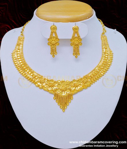 Buy One Gram Gold Kerala Gold Jewelry Design Thalikoottam Necklace Buy ...