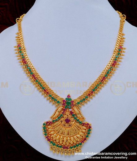 Buy Traditional Gold Design Kerala Mango Haram Wedding Kerala Jewellery ...