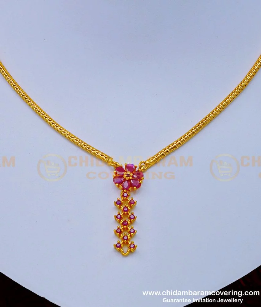 Light weight ruby on sale necklace