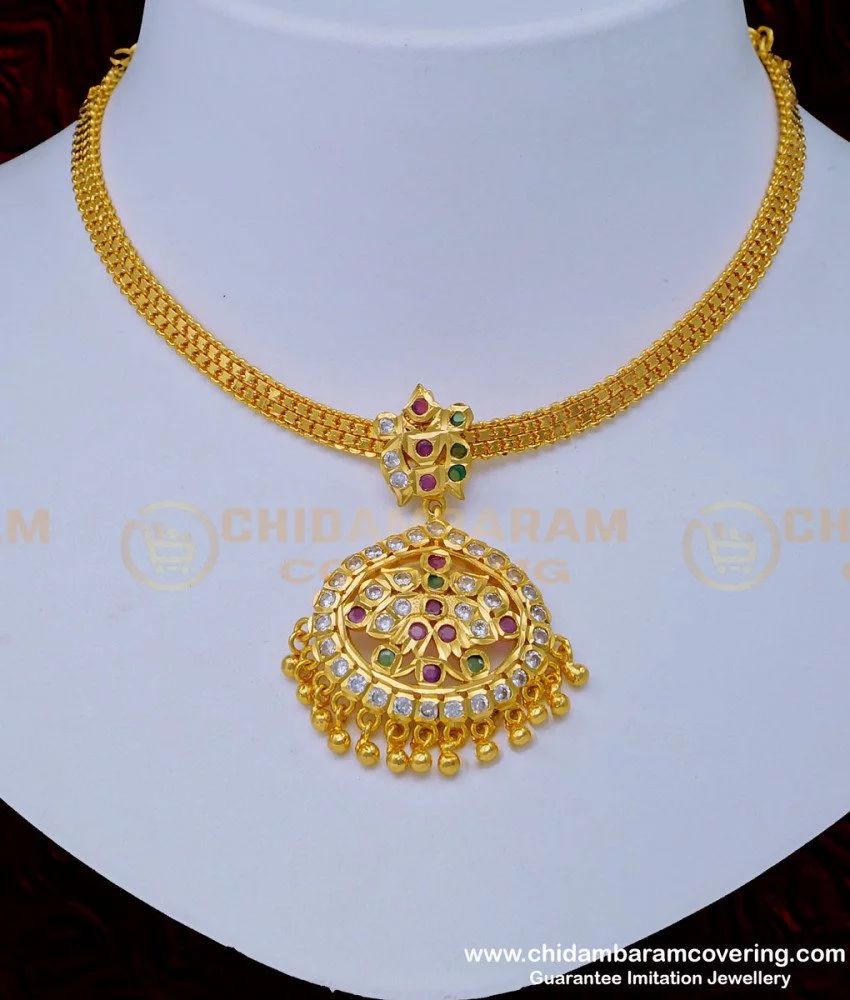 Buy Impon Attigai Collections South Indian Impon Multi Stone Attigai ...