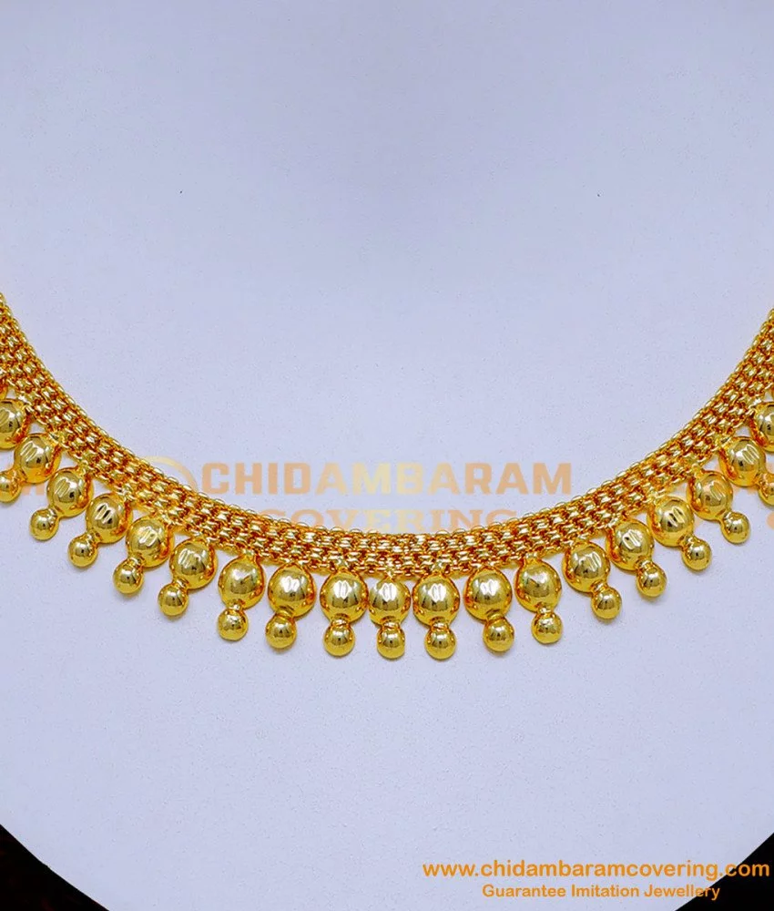 Buy quality 1 gram gold Necklace set in Ahmedabad