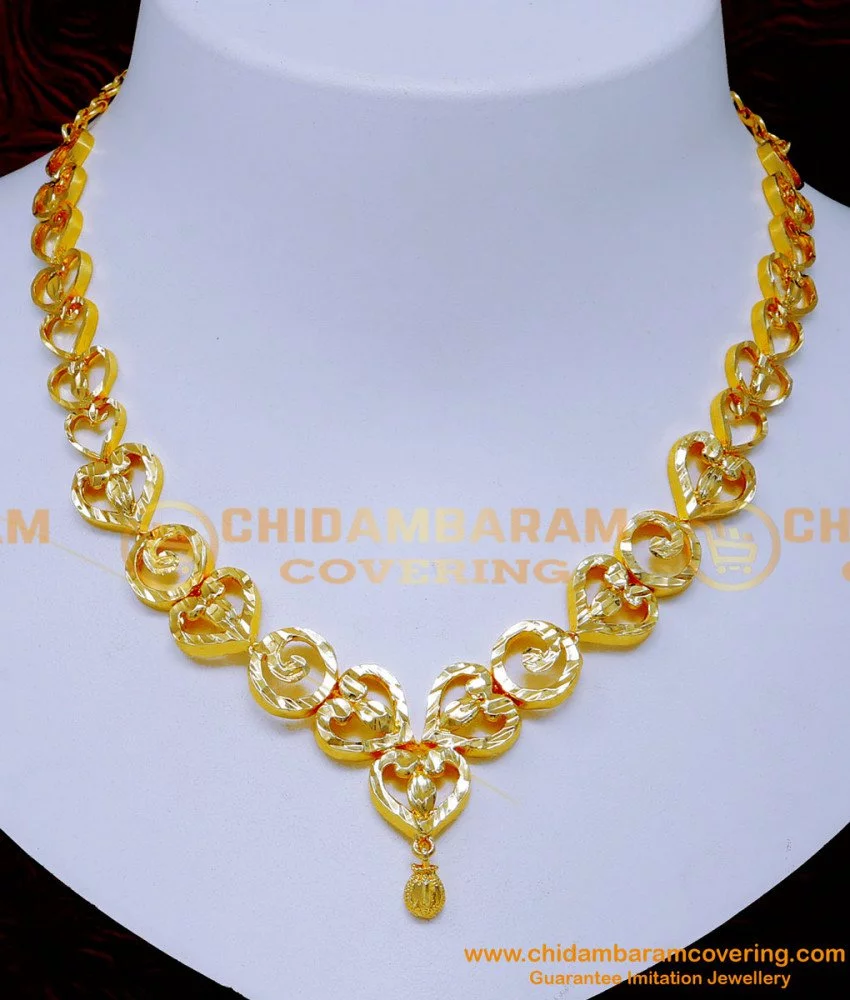 Gold design shop necklace simple