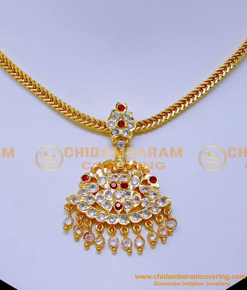 Buy South Indian Bridal Jewellery Impon Stone Attigai Design