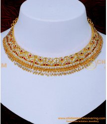 NLC1416 - First Quality Necklace Gold Choker Design Impon Jewellery