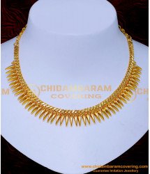 NLC1474 - Traditional Necklace Designs Gold Mulla Mottu Malai