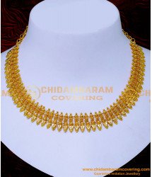 NLC1488 - 1 Gram Gold Plated Bridal Gold Necklace Design for Girl